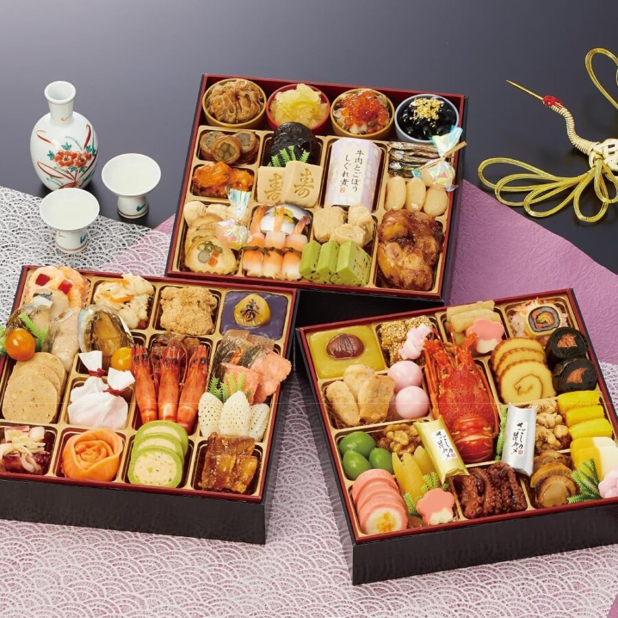 千賀屋謹製 迎春おせち料理「福寿千」 冷蔵 和風三段重 4～5人前