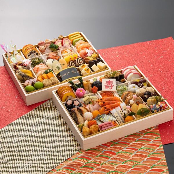 両国ごちそう研究所の?び（よろこび）おせち 冷凍 和洋二段重 77品目 4～5人前