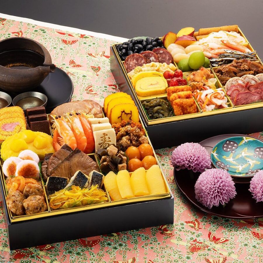 博多久松 和洋折衷定番おせち 春日 特大8寸2段重 3人前 おせち料理 冷凍おせち 料亭のおせち 和洋風