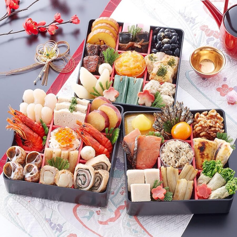 【冷蔵 盛付済 おせち 解凍不要】林裕人監修おせち 鶴寿の宴【5.5寸三段 約2～3人前】