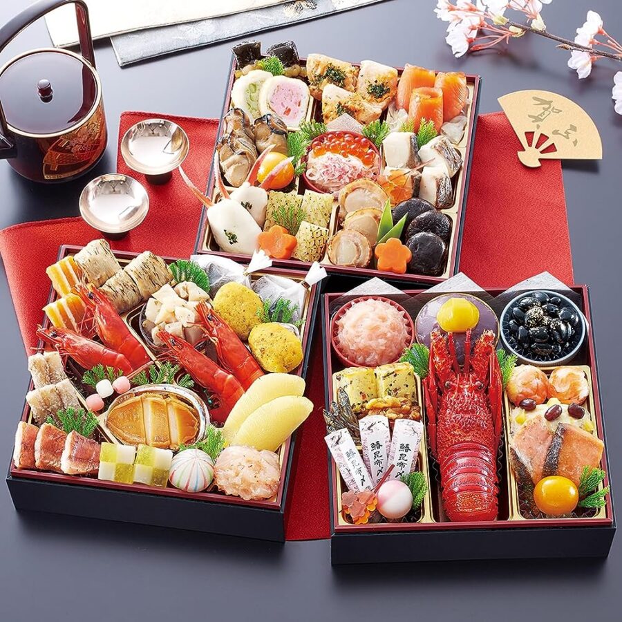 【冷蔵 盛付済 おせち 解凍不要】京都祇園 料亭「岩元」監修おせち 匠【三段重 約3～4人前】