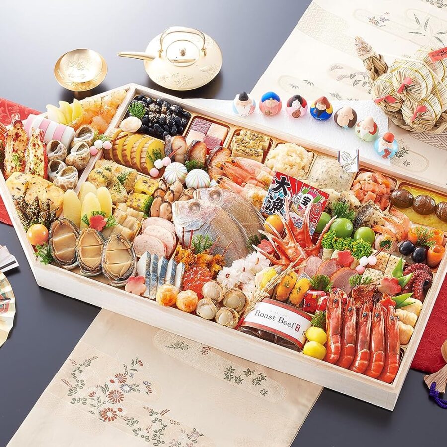 【冷蔵 盛付済 おせち 解凍不要】林裕人監修おせち 舟盛大漁船【舟形1段 約6～7人前】