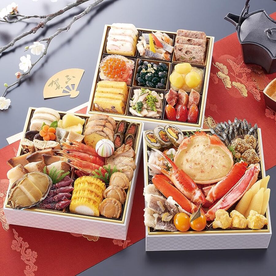 【冷蔵 盛付済 おせち 解凍不要】兵庫豊岡「奥城崎シーサイドホテル」監修 6.5寸三段重 渚沙【三段重 約3～4人前】