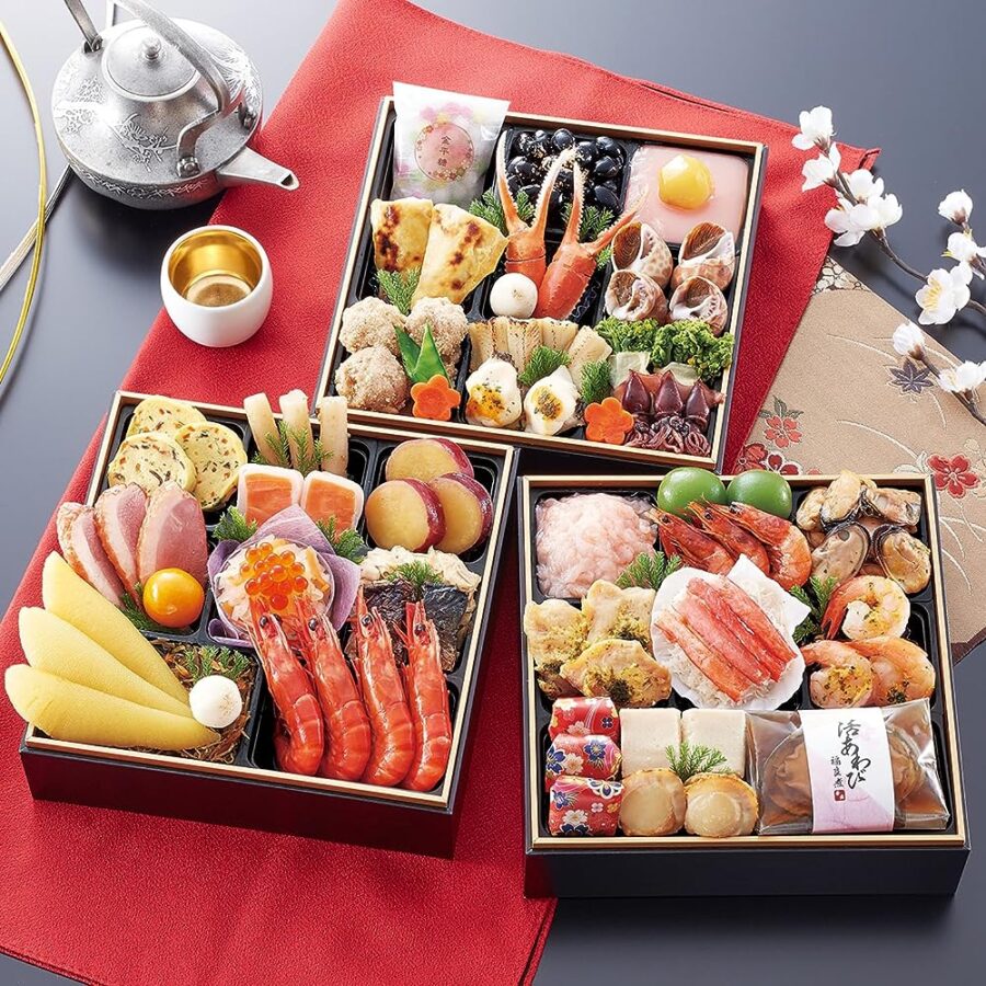 【冷蔵 盛付済 おせち 解凍不要】 京都祇園「華舞」監修おせち 福の舞【三段重 約3～4人前】