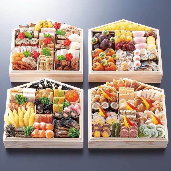 【冷蔵 盛付済 生おせち 解凍不要】道楽十四代目政治郎完全監修 伝統京おせち うかたま【四段重 約6～10人前】