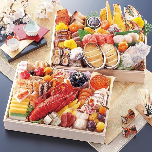 【冷蔵 盛付済 おせち 解凍不要】京都岡崎「味ま野」監修超高級重 柳凰【長形2段 約4～5人前】