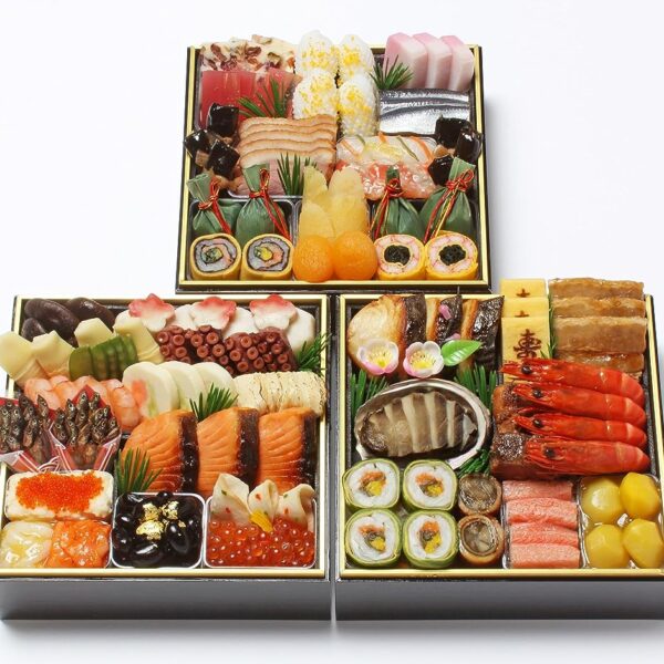 京都の料亭 わらびの里 おせち料理 三段重 盛り付け済み 冷凍おせち 3人前～4人前