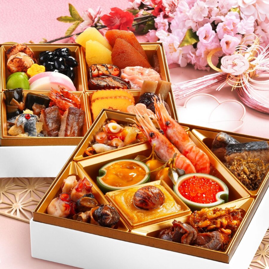 島の人 おせち料理 北海道 高級 海鮮 おせち こざくら 2人前 6.5寸2段重 盛り付け済