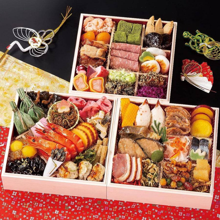 京都 祇おん 江口 監修 おせち料理 祝 三段重 盛り付け済み 冷蔵おせち 3人前～4人前