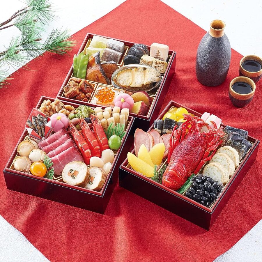 【冷蔵 盛付済 おせち 解凍不要】【お試しおせち】「田中屋」監修おせち 華ぎんざ【6寸三段 和風おせち 約3人前】