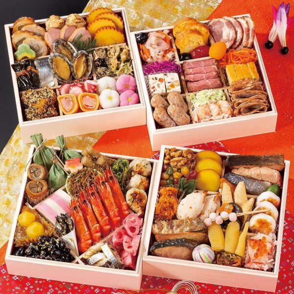 京都 祇おん 江口 監修 おせち料理 祝 与段重 盛り付け済み 冷蔵おせち 4人前～5人前