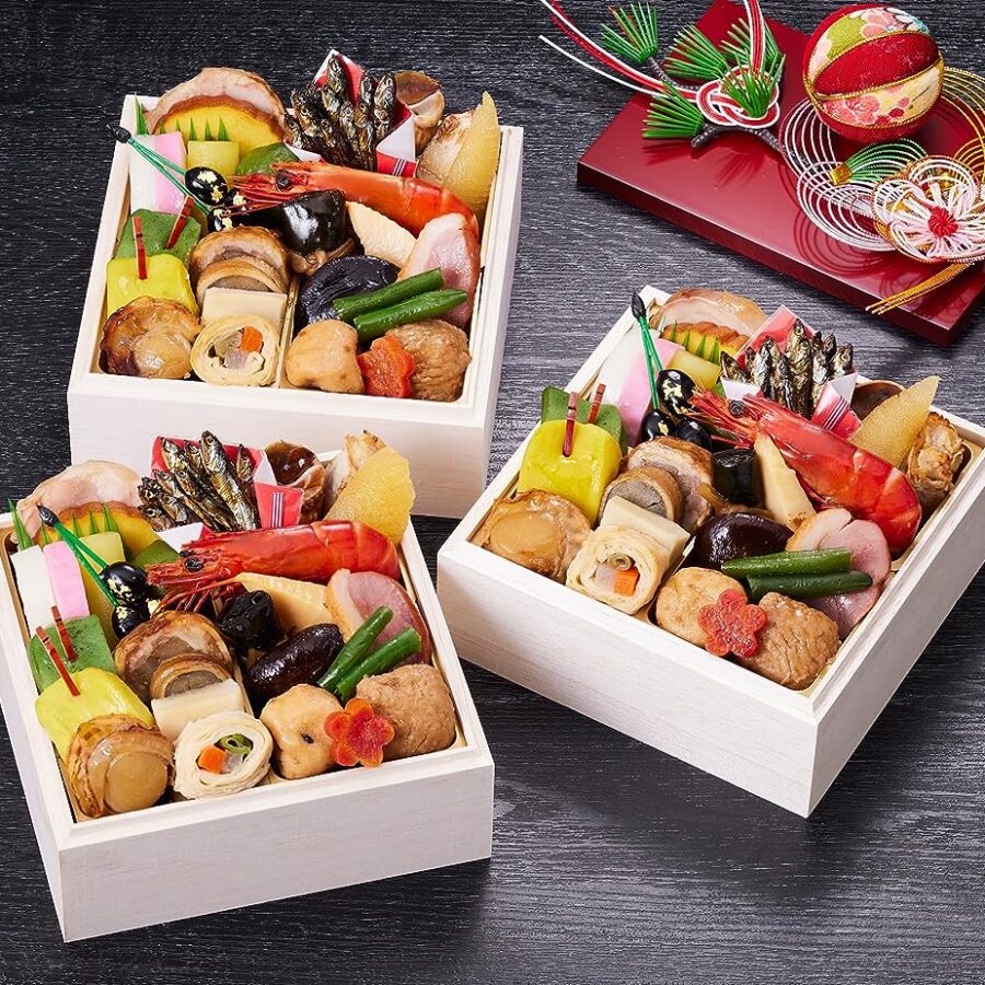 京都 しょうざん おせち料理 吉春 個食 三段重 盛り付け済み 冷凍おせち 3人前 一人前×三段